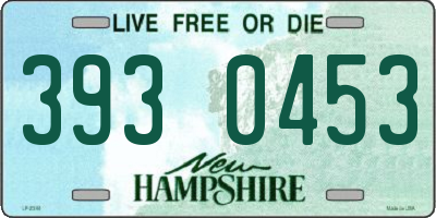 NH license plate 3930453