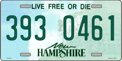 NH license plate 3930461