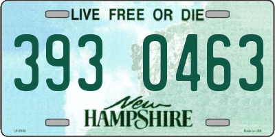 NH license plate 3930463