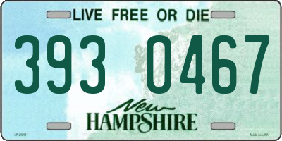 NH license plate 3930467