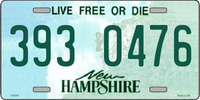 NH license plate 3930476