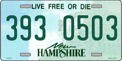 NH license plate 3930503