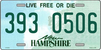 NH license plate 3930506