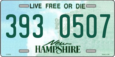 NH license plate 3930507