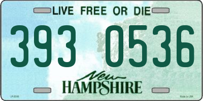 NH license plate 3930536