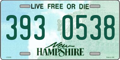 NH license plate 3930538