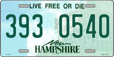 NH license plate 3930540