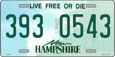 NH license plate 3930543