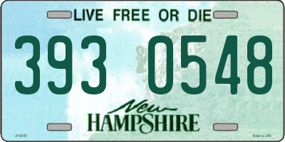 NH license plate 3930548