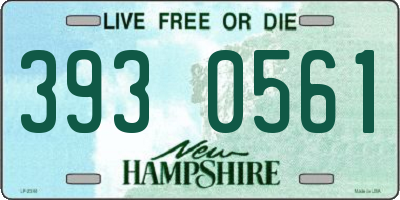 NH license plate 3930561