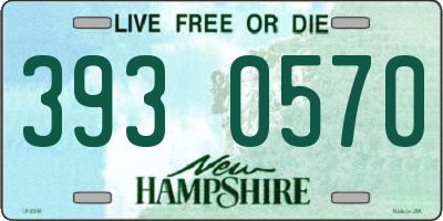 NH license plate 3930570