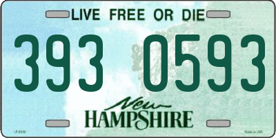 NH license plate 3930593