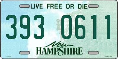 NH license plate 3930611