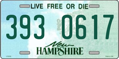 NH license plate 3930617