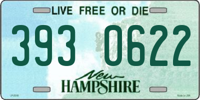 NH license plate 3930622