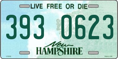 NH license plate 3930623