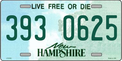 NH license plate 3930625