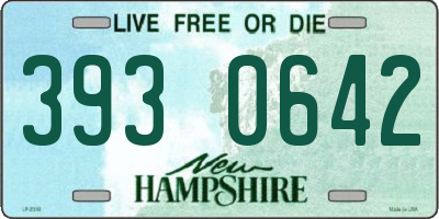 NH license plate 3930642