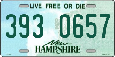 NH license plate 3930657