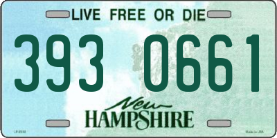 NH license plate 3930661
