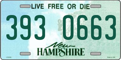 NH license plate 3930663