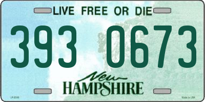NH license plate 3930673
