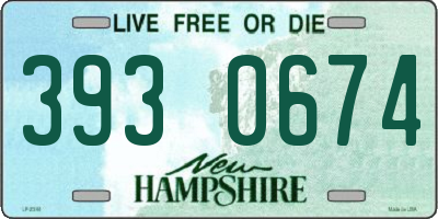 NH license plate 3930674