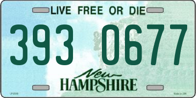 NH license plate 3930677