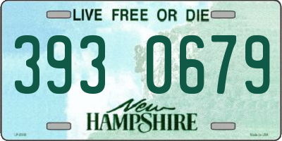 NH license plate 3930679