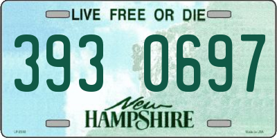NH license plate 3930697