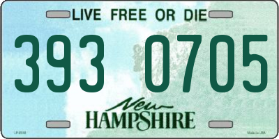 NH license plate 3930705