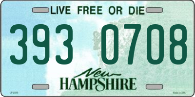 NH license plate 3930708