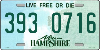 NH license plate 3930716