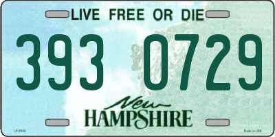 NH license plate 3930729