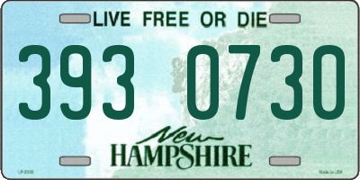 NH license plate 3930730