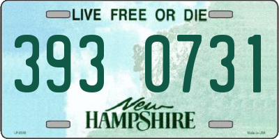 NH license plate 3930731