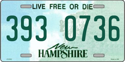 NH license plate 3930736