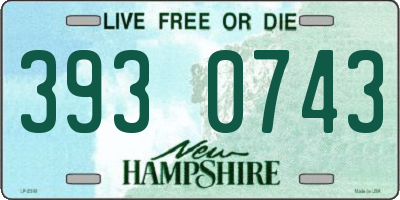 NH license plate 3930743