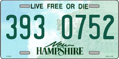 NH license plate 3930752