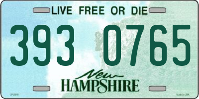NH license plate 3930765