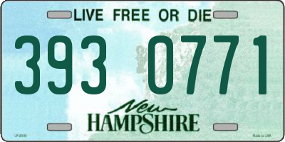 NH license plate 3930771