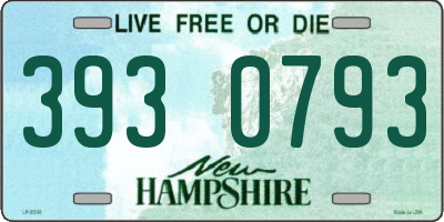 NH license plate 3930793