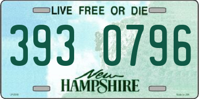 NH license plate 3930796