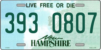 NH license plate 3930807