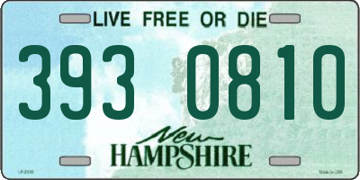 NH license plate 3930810