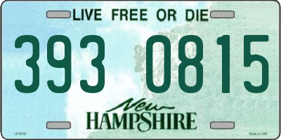 NH license plate 3930815