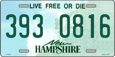 NH license plate 3930816