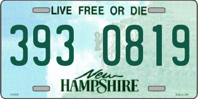 NH license plate 3930819