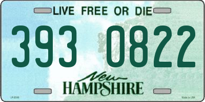 NH license plate 3930822