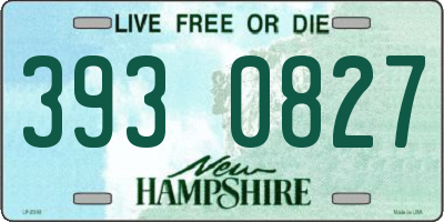 NH license plate 3930827